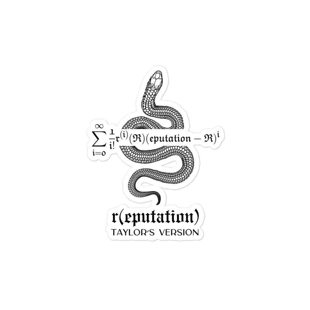 Reputation (TV) Taylor Series Sticker