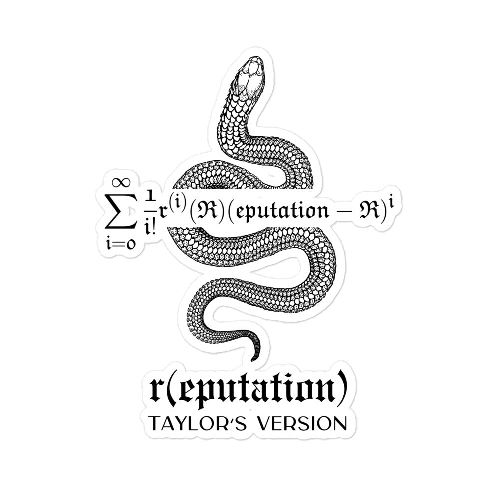 Reputation (TV) Taylor Series Sticker